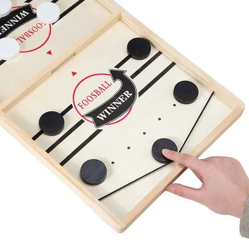 Large Pucket Board Game | Sling Board Game | Fast Sling Pucks Game For Kids and Adults, 2 Player Game Travel Play and Indoor Game