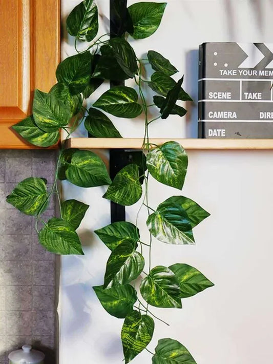 7 Feet Long Artificial Money Plant Leaf Bail Garland For Home, Office, Room Decoration