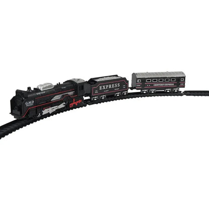 Train Track Set Black Train Toy Express Train Set Battery Operated (Small) For Kids