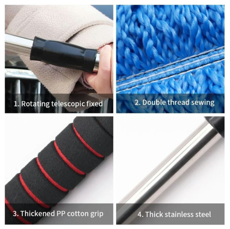 Seametal Microfiber Car Washing Mop Kit
