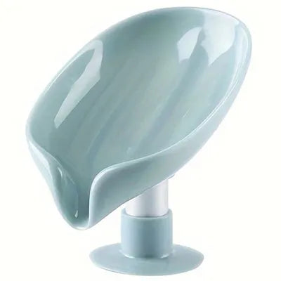 Leaf Shape Decorative Drainage Soap Holder Dish Storage Plate Tray Bathroom Soap Holder Case Soap Dispenser Self Draining Soap Holder Leaf Shape Soap