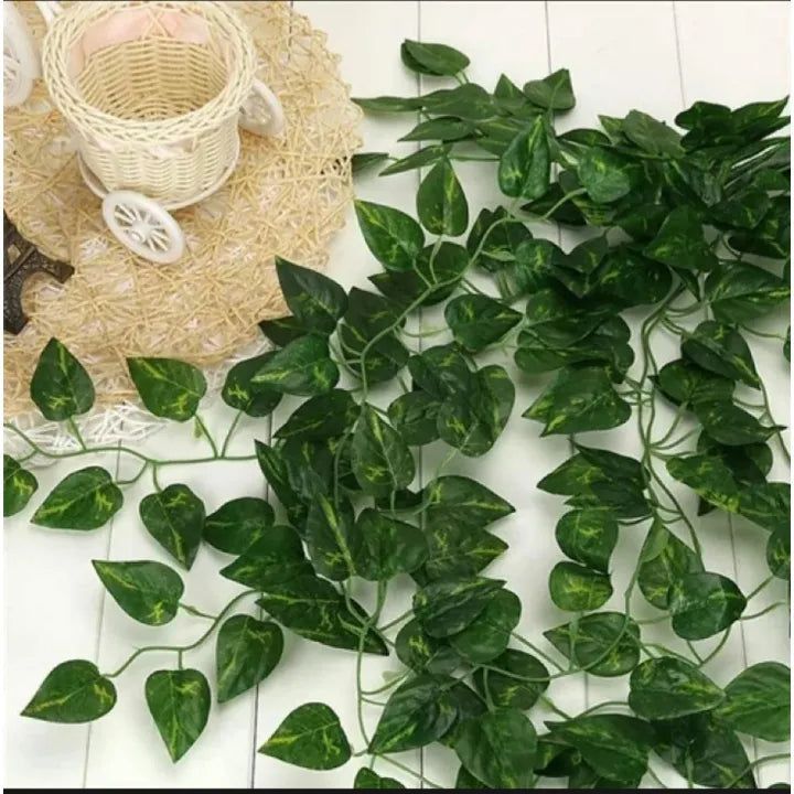 7 Feet Long Artificial Money Plant Leaf Bail Garland For Home, Office, Room Decoration