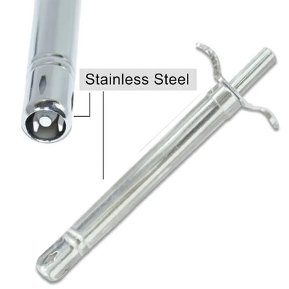 Kitchen Stainless Steel Stove Lighter Metal NO FUEL NEEDED Refillable Lighter With One Free Refiller For Stove Oven Kitchen Cooking BBQ Fire Kitchen Lighter Electric Igniter Spark Lighter for Kitchen Cooking