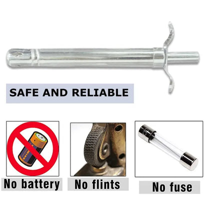 Kitchen Stainless Steel Stove Lighter Metal NO FUEL NEEDED Refillable Lighter With One Free Refiller For Stove Oven Kitchen Cooking BBQ Fire Kitchen Lighter Electric Igniter Spark Lighter for Kitchen Cooking