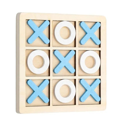 Wooden Board Tic-Tac-Toe XO Chess Board Toy kids