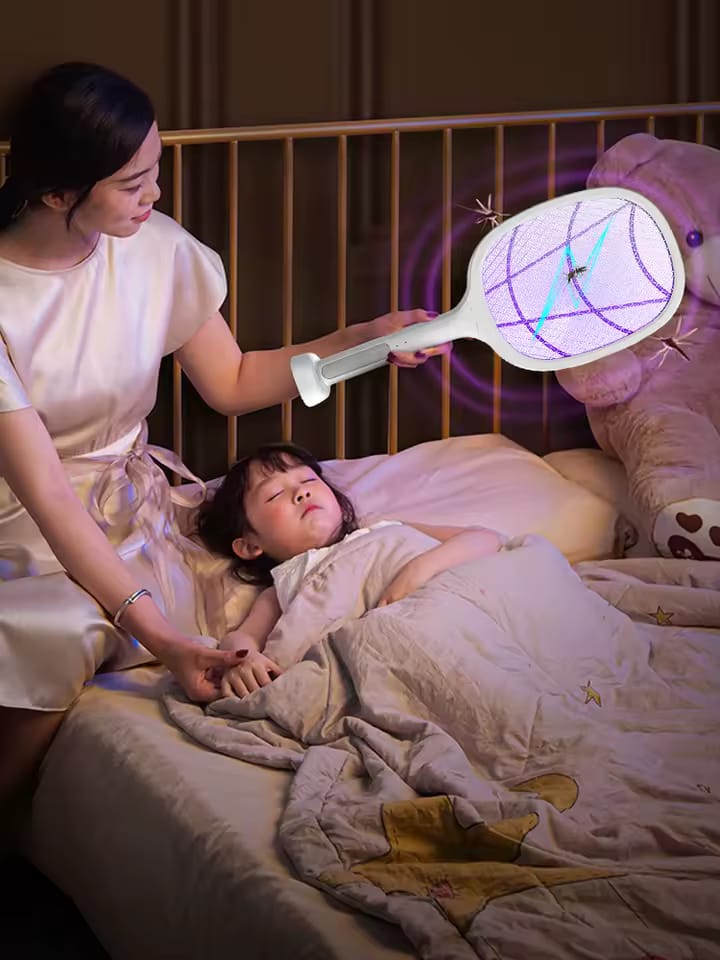USB Electric Shock Mosquito Lamp Portable Handheld USB Charging Fly Racket